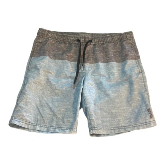 Men's VALOR Gray Blue Surf Board Hybrid Shorts Size SMALL EUC #2239 - Picture 1 of 5